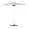 vidaXL Pied de parasol Aspect Bois Gris Foncé 45 x 45 x 31,5 cm