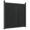 vidaXL Panneau de cl&ocirc;ture gris 1045x186 cm WPC