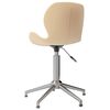 vidaXL Chaise pivotante de salle &agrave; manger Cr&egrave;me Velours