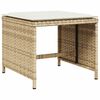 vidaXL Ensemble &agrave; manger de jardin et coussins 13 pcs beige