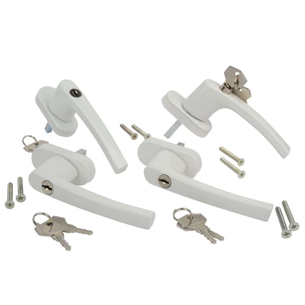 Br&uuml;der Mannesmann Poign&eacute;es de s&eacute;curit&eacute; de fen&ecirc;tre 4 pcs