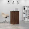 vidaXL Bureau de r&eacute;ception ch&ecirc;ne brun 55x50x103,5 cm bois d'ing&eacute;nierie