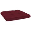 vidaXL Coussins de palette lot de 2 rouge bordeaux tissu