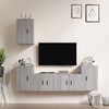 vidaXL Ensemble de meubles TV 5 pcs Sonoma gris Bois d'ing&eacute;nierie