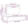 vidaXL Table de Toilette Marron 100 x 40 x 70 cm Bois d'ing&eacute;nierie