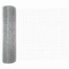 vidaXL Poteau de cl&ocirc;ture. Argent&eacute; 25 x 1 m (maille 12 x 12 mm) Acier