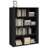 vidaXL Buffet Noir 80x30x106 cm Bois d'ing&eacute;nierie
