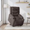 vidaXL Fauteuil inclinable marron fonc&eacute; tissu