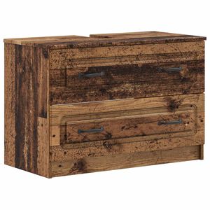vidaXL Meuble sous Lavabo de Salle de Bain UTRECHT Bois ancien