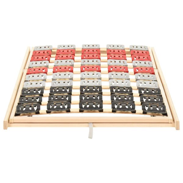 vidaXL Cadre de lit 12 lattes tête et pied réglables 120x200 cm