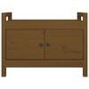 vidaXL Banc d'entr&eacute;e Marron miel 80x40x60 cm Bois de pin massif