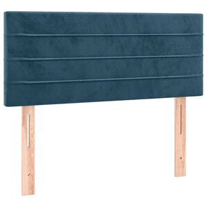 vidaXL T&ecirc;te de lit Bleu fonc&eacute; 90x5x78/88 cm Velours