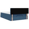 vidaXL Lit ottoman avec matelas bleu 140x190 cm tissu