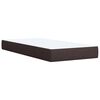 vidaXL Sommier &agrave; lattes de lit avec matelas Marron fonc&eacute; 90x190 cm
