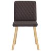vidaXL Chaises &agrave; manger lot de 6 marron fonc&eacute; tissu