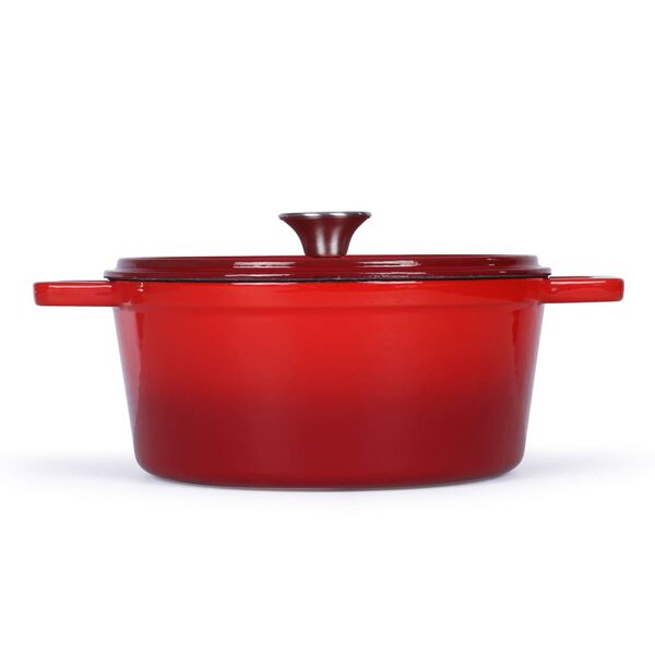 Livoo Cocotte ronde 24 cm 4 L Rouge