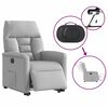 vidaXL Fauteuil inclinable &eacute;lectrique gris nuage tissu