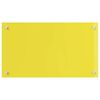 vidaXL Protection de cuisine 2 pcs Jaune 70 x 40 cm verre trempé