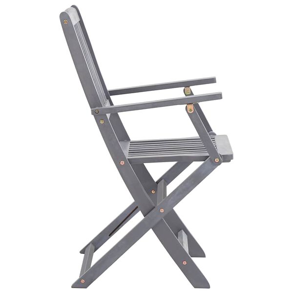 vidaXL Chaises pliables d'ext&eacute;rieur lot de 8 Bois d'acacia solide