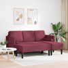 vidaXL Ensemble de Canap&eacute;s avec coussin 2 pcs Bordeaux Polyester