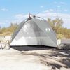 vidaXL Tente de plage gris lib&eacute;ration rapide imperm&eacute;able