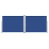 vidaXL Auvent lat&eacute;ral r&eacute;tractable Bleu 140 x 1000 cm