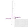 vidaXL Sommier &agrave; lattes de lit avec matelas Marron fonc&eacute; 80x200 cm