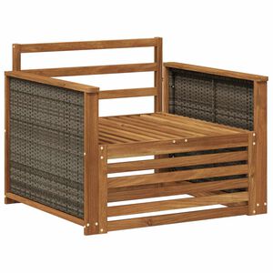 vidaXL Sofa de milieu ext&eacute;rieur Bois d'Acacia Massif Naturel