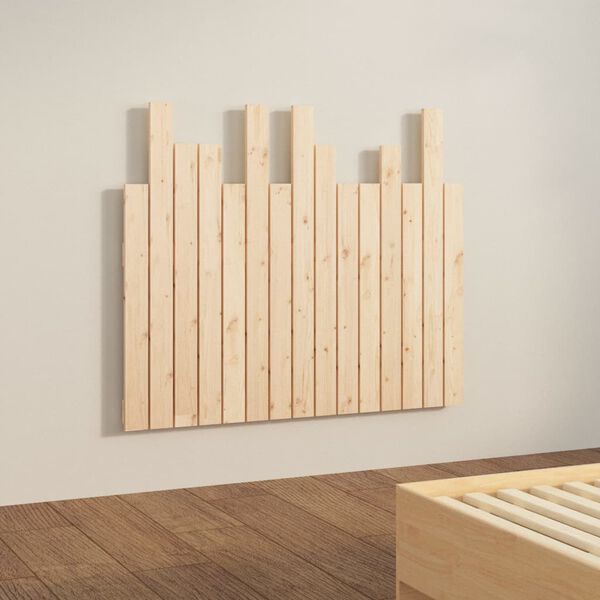 vidaXL T&ecirc;te de lit murale 95,5x3x80 cm Bois massif de pin