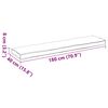 vidaXL Set de coussins de palette 2 pcs Beige 180 x 40 x 8 cm