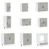 vidaXL Ensemble d'armoires de cuisine 14 pcs Lucca bois d'ing&eacute;nierie