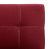 vidaXL Canap&eacute; &agrave; 2 places Rouge bordeaux Tissu