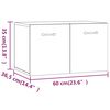vidaXL Armoire murale Ch&ecirc;ne fum&eacute; 60x36,5x35 cm Bois d'ing&eacute;nierie