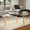 vidaXL Tables basses 2 pcs Gris Pin massif