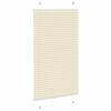 vidaXL Store pliss&eacute; cr&egrave;me 75x150 cm largeur du tissu 74,4 cm polyester