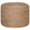 vidaXL Corde de jute 100 m de long 8 mm d'épaisseur