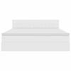 vidaXL Lit avec rangement et LED avec matelas Blanc pur 160 x 200 cm