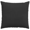 vidaXL Coussins de canap&eacute; 2 pcs Noir 45 x 45 cm tissu