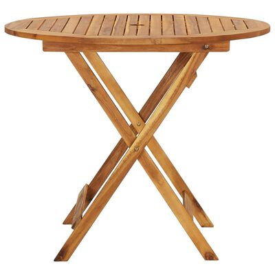 vidaXL Mobilier à dîner de jardin pliable 5 pcs Bois d'acacia solide