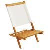 vidaXL Chaises de jardin pliantes lot de 4 tissu et bois massif