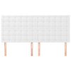 vidaXL T&ecirc;te de lit blanche 180 x 5 x 118/128 cm similicuir