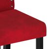 vidaXL Chaises &agrave; manger lot de 4 rouge bordeaux velours