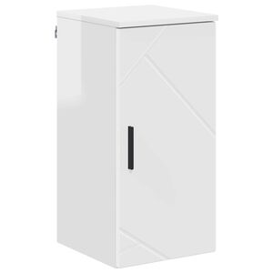 vidaXL Cabinet de salle de bain Blanc brillant 30 x 31,5 x 61 cm