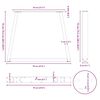 vidaXL Pieds de table &agrave; manger en forme de V, 2 pi&egrave;ces, noir, 70 x (72-73,3) cm, acier