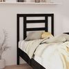 vidaXL T&ecirc;te de lit Noir 81x4x100 cm Bois massif de pin