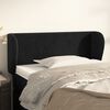 vidaXL T&ecirc;te de lit avec oreilles Noir 93x23x78/88 cm Velours