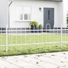 vidaXL Cl&ocirc;ture de jardin 9 pcs Blanc 15,3 x 0,6 m