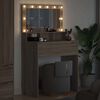 vidaXL Tables de maquillage pour chambre avec tiroir Ch&ecirc;ne Sonoma