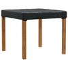 vidaXL Housse de Table Uni Noir 102 x 102 x 15 cm tissu
