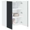 vidaXL Armoire de cuisine Noir 60 x 31 x 80 cm Bois d'ing&eacute;nierie